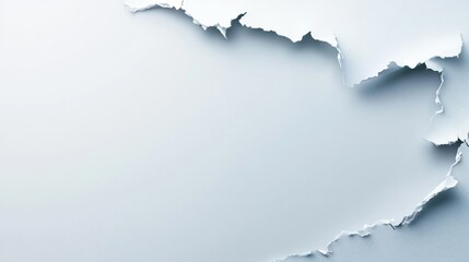 Obraz premium Torn textured paper abstract white and grey background