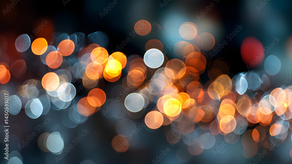 Poster abstract bokeh effect background image featuring soft light and defocused bright circles suitable fo