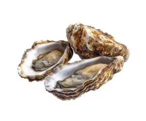 Harvesting fresh oysters in coastal waters culinary delight marine environment isolated on transparent background