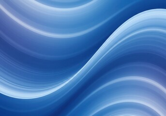 Fototapeta premium Abstract blue waves flowing smoothly background