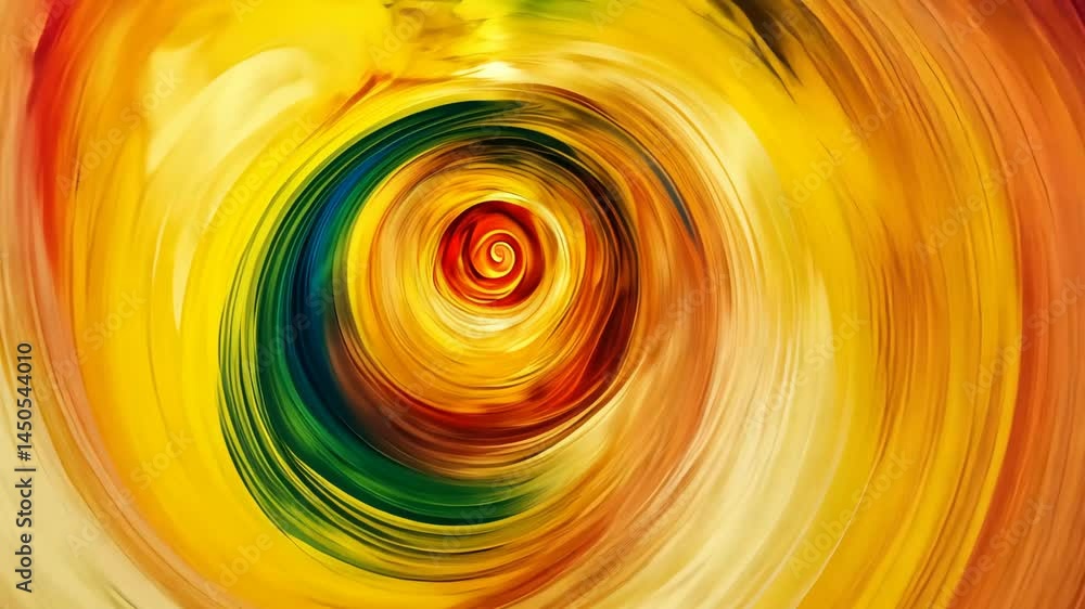 Poster vivid spiral transformation: dynamic color swirls in motion