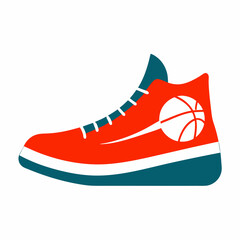 Basketball Shoe Icons Vector Illustration: Stylish Sports Footwear Graphics for Creative Projects