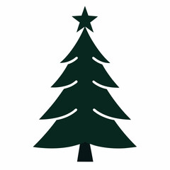 Christmas Tree Icons Vector Illustrations for Festive Holiday Design Projects