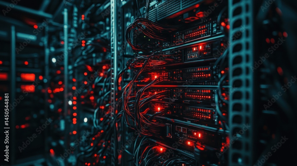 Poster intricate network: a glimpse into the heart of a data center