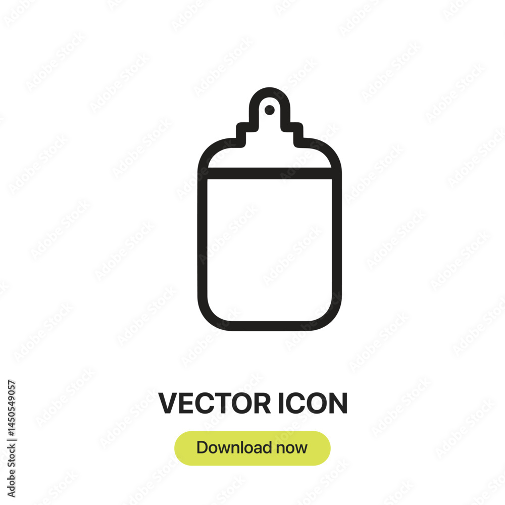 Poster cutting board icon vector. linear-style sign for mobile concept and web design. cutting board symbol