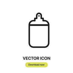 Cutting Board icon vector. Linear-style sign for mobile concept and web design. Cutting Board symbol illustration. Pixel vector graphics - Vector.