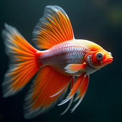Fototapeta premium goldfish in aquarium