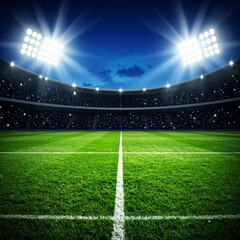 Panoramic View of a Modern Sports Stadium Under Dramatic Sky – High-Resolution Architecture and Event Venue Background