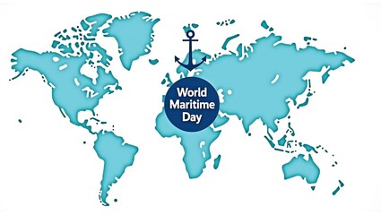 Naklejka premium Celebrating World Maritime Day Global Maritime Industry and Seafaring