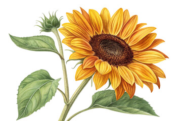 Naklejka premium A serene lake reflects the majestic mountains at sunset