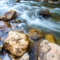 waterfall in the mountains
