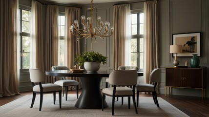 Elegant Dining Room with Modern Touches