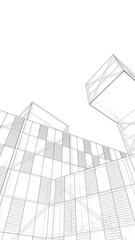Fototapeta premium abstract architecture building 3d rendering