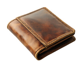 Artisan handcrafted leather wallets a showcase of quality craftsmanship in natural light isolated on transparent background