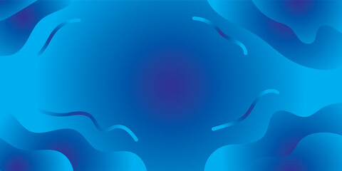 Dynamic Abstract Blue Background With Fluid Shapes and Vibrant Waves