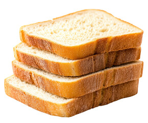 Delicious sliced bread kitchen counter food bright view isolated on transparent background