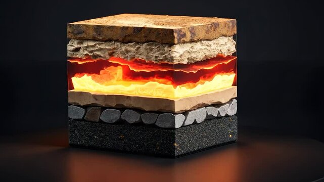 Earth's Layers Model - Powered by Adobe