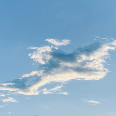 Cloud is look like the airplane 