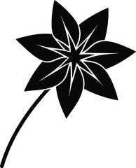 eastern shooting star flower silhouette 