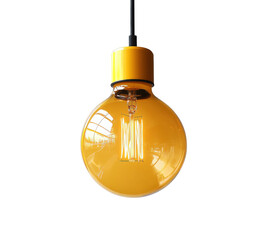 Obraz premium Stylish pendant light fixture modern interior glass design contemporary home aesthetic isolated on transparent background