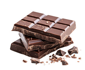 Indulging in dark chocolate delights culinary bliss food gourmet isolated on transparent background
