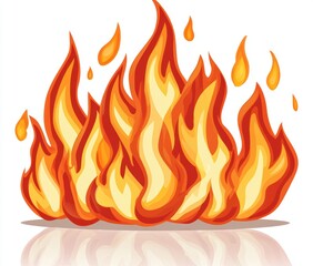 Fiery flames