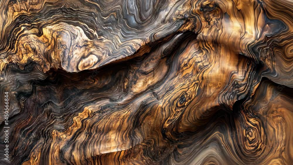 Poster mesmerizing fluid movement in abstract earthtoned patterns