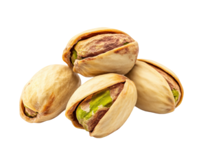 Pistachio nuts close up food colorful nuts natural environment isolated on transparent background