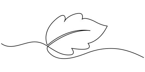 Hand drawn leaf icon illustration with single line doodle concept vector. Continuous Line drawing of a leaf on a transparent background. Outline style Vector illustration. Editable stroke.