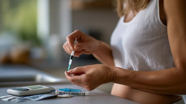 Home Insulin Injection Routine for Diabetes Management