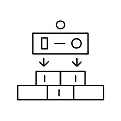 game level icon, game level line art - simple line art of game level, perfect for game level logos and icons