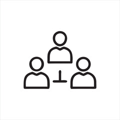 Crowd of People Icon, Group of Users Symbol