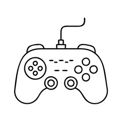 gamepad joystick icon, gamepad joystick line art - simple line art of gamepad joystick, perfect for gamepad joystick logos and icons