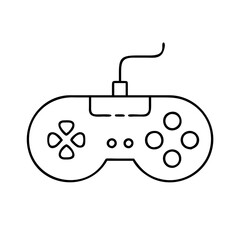 gamepad joystick icon, gamepad joystick line art - simple line art of gamepad joystick, perfect for gamepad joystick logos and icons
