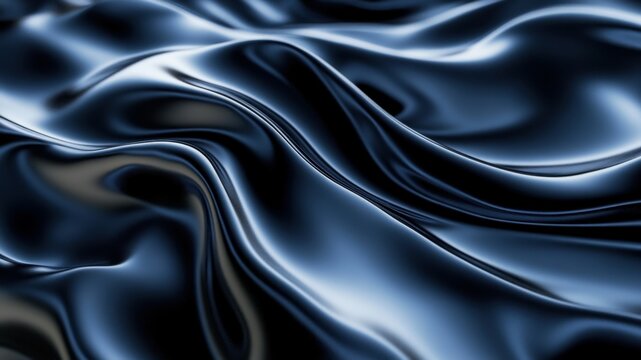 Abstract blue silky smooth wave background