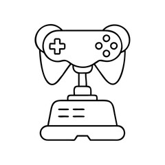 gaming trophy icon, gaming trophy line art - simple line art of gaming trophy, perfect for gaming trophy logos and icons
