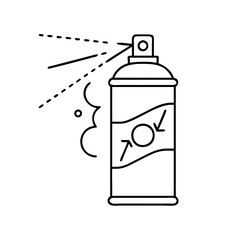 Fototapeta premium graffiti spray can icon, graffiti spray can line art - simple line art of graffiti spray can, perfect for graffiti spray can logos and icons