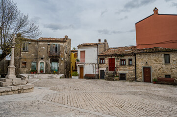 Frosolone, Molise, Italy. Glimpses of the historic center