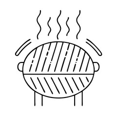grill heat zones icon, grill heat zones line art - simple line art of grill heat zones, perfect for grill heat zones logos and icons