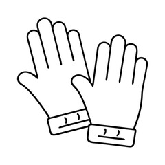 grilling gloves icon, grilling gloves line art - simple line art of grilling gloves, perfect for grilling gloves logos and icons