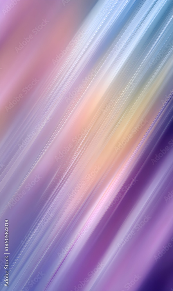 Poster dynamic light interplay in soft hues abstract visual with flowing diagonal color gradations