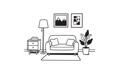 modern living room interior
