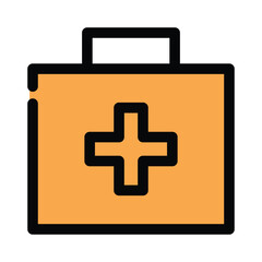 Obraz premium First aid tool icon design template