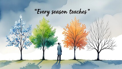 Philosophical Reflection: 'Every Season Teaches' with Seasonal Trees