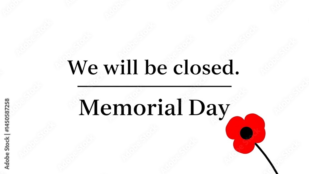 Poster we will be closed labor day website banner header template created with generative ai