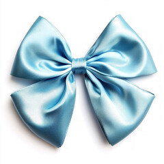 blue bow isolated