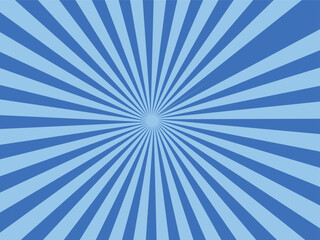 Blue and White Sunburst Background Radiant Sky Light Burst Design