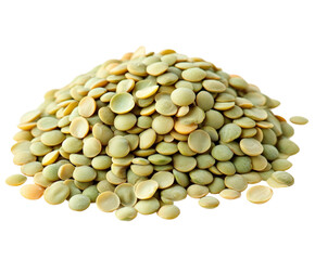 Harvesting green lentils nutritional powerhouse farm field food natural isolated on transparent background
