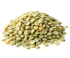 Harvesting green lentils nutritional powerhouse farm field food natural isolated on transparent background