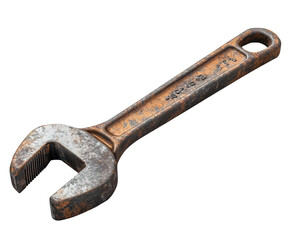 Industrial workshop for repairing tools wrench action and environment viewpoint isolated on transparent background